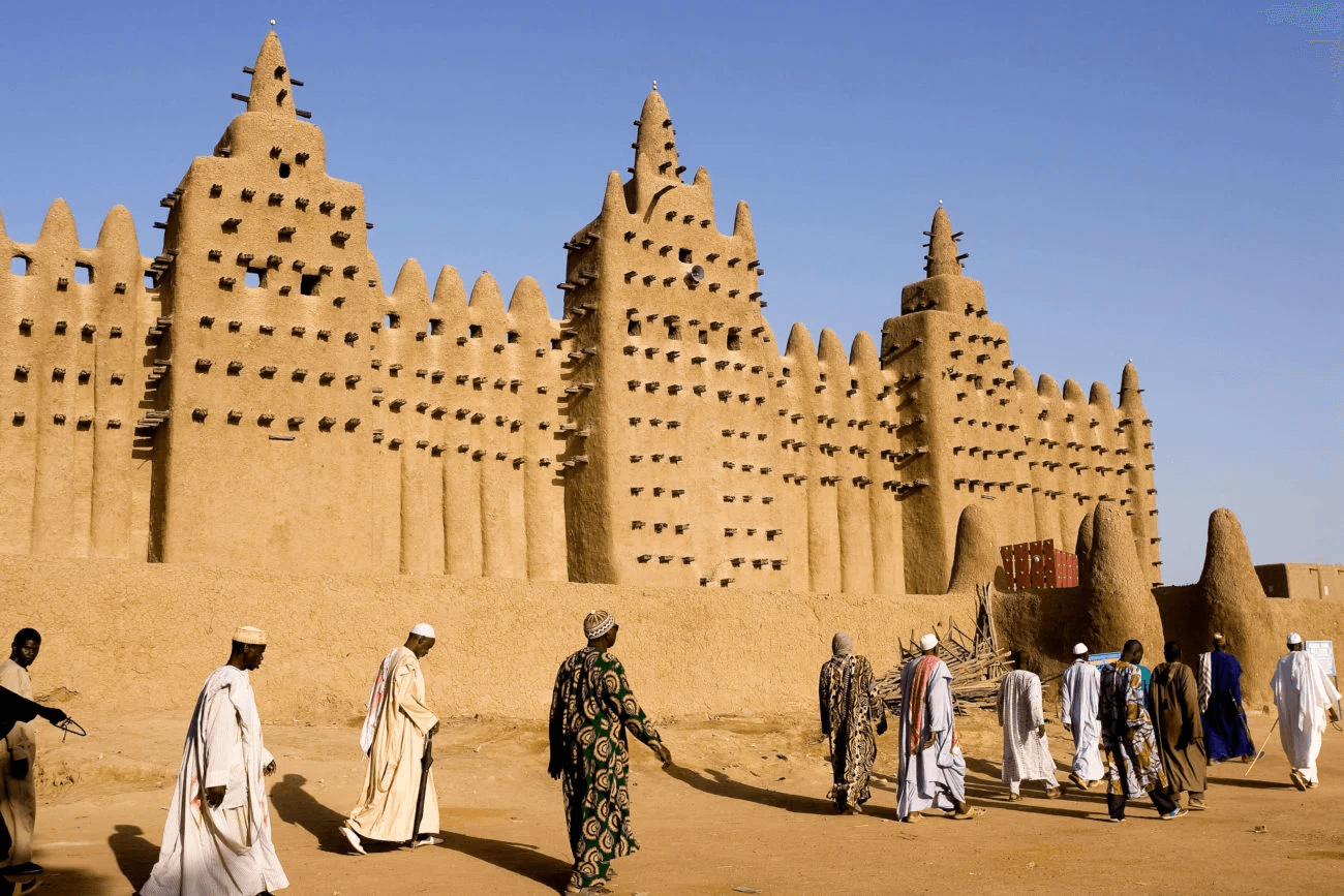La grande mosquée de Djenné au Mali